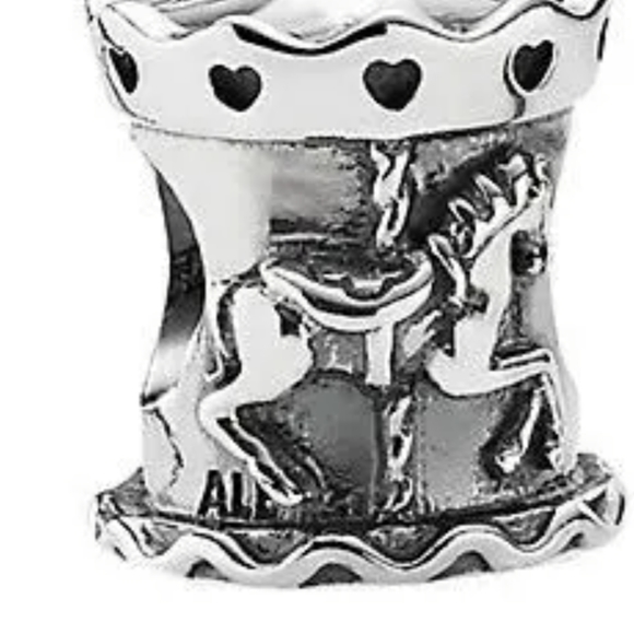 Pandora authentic charm. Merry go Round. S925 Ale and 14k gold. - Picture 3 of 7